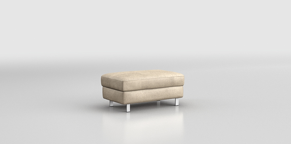 Mazzolano - large pouf with compartment Metal leg